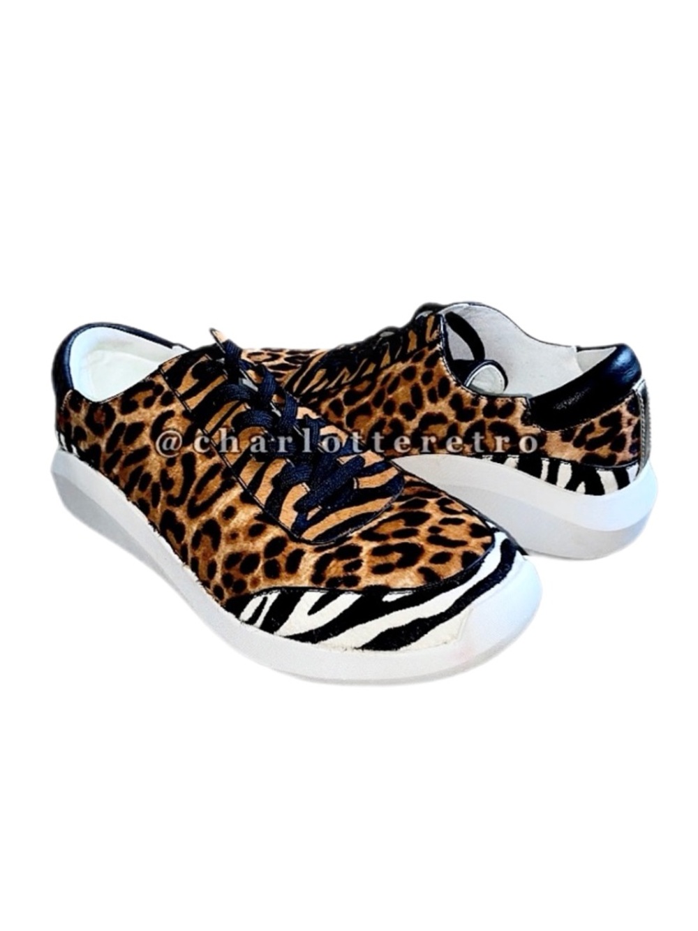 Kenneth Cole • Mellow Calf Hair Animal Print Sneakers